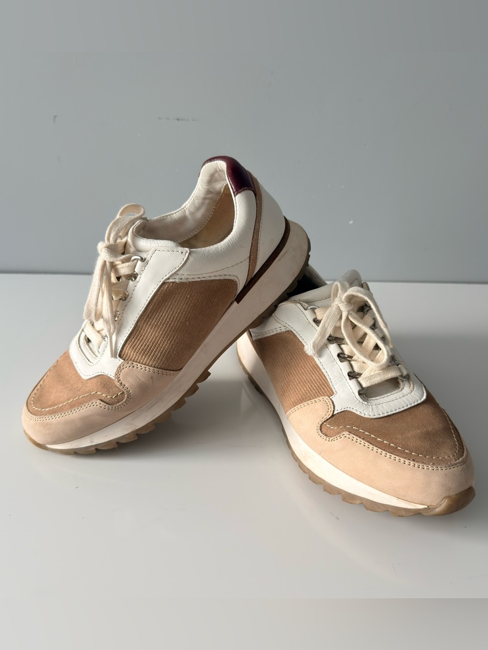 Massimo Dutty Women’s Leather Suedo Retro Sneakers Shoes 38 EU 8 US